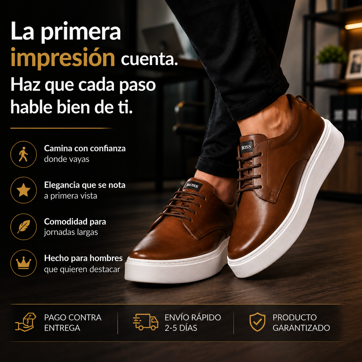 👑 HUGO BOSS PRESTIGE | ✨ Elegancia y comodidad premium en cada paso
