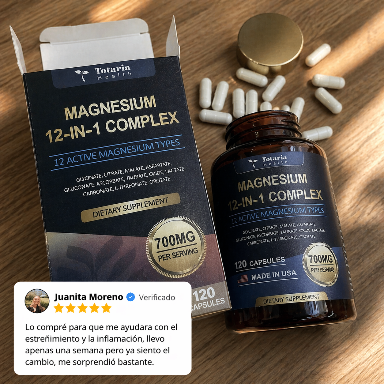 😴DUERME PROFUNDO Y DESPIERTA CON ENERGÍA TODOS LOS DÍAS Con Magnesio Complex 12 en 1  🔥 HOY PRECIO ESPECIAL