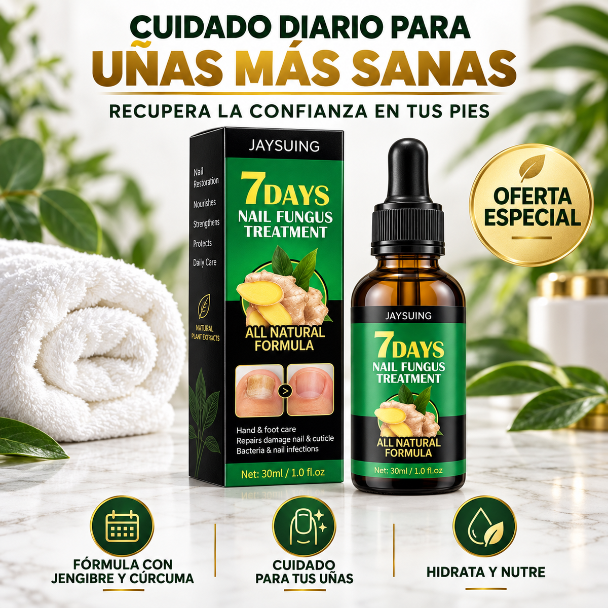 🚨 ¿HONGOS Y UÑAS QUEBRADIZAS? Dale a tus uñas el cuidado que merecen con 7 Days✨🔥