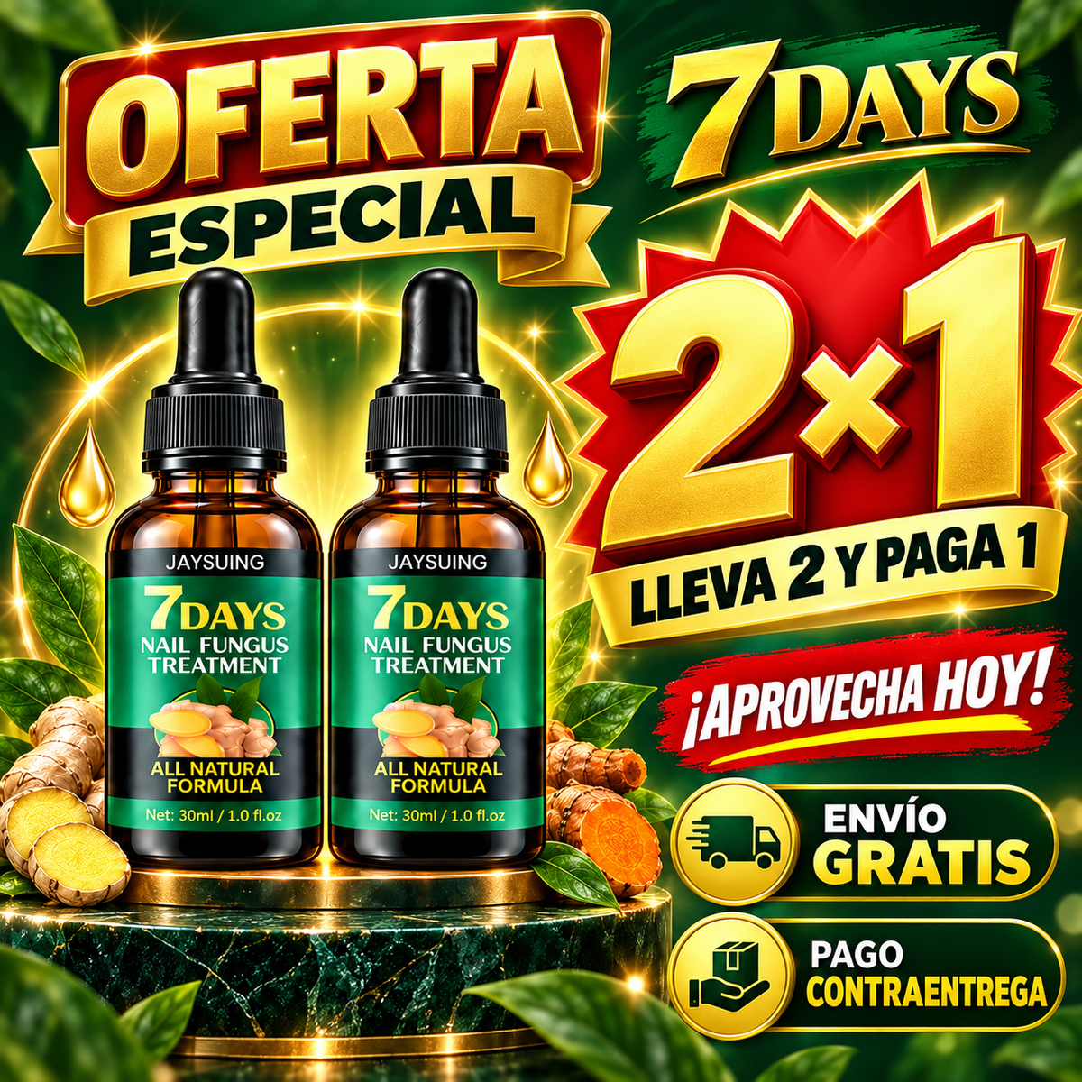🚨 ¿HONGOS Y UÑAS QUEBRADIZAS? Dale a tus uñas el cuidado que merecen con 7 Days✨🔥