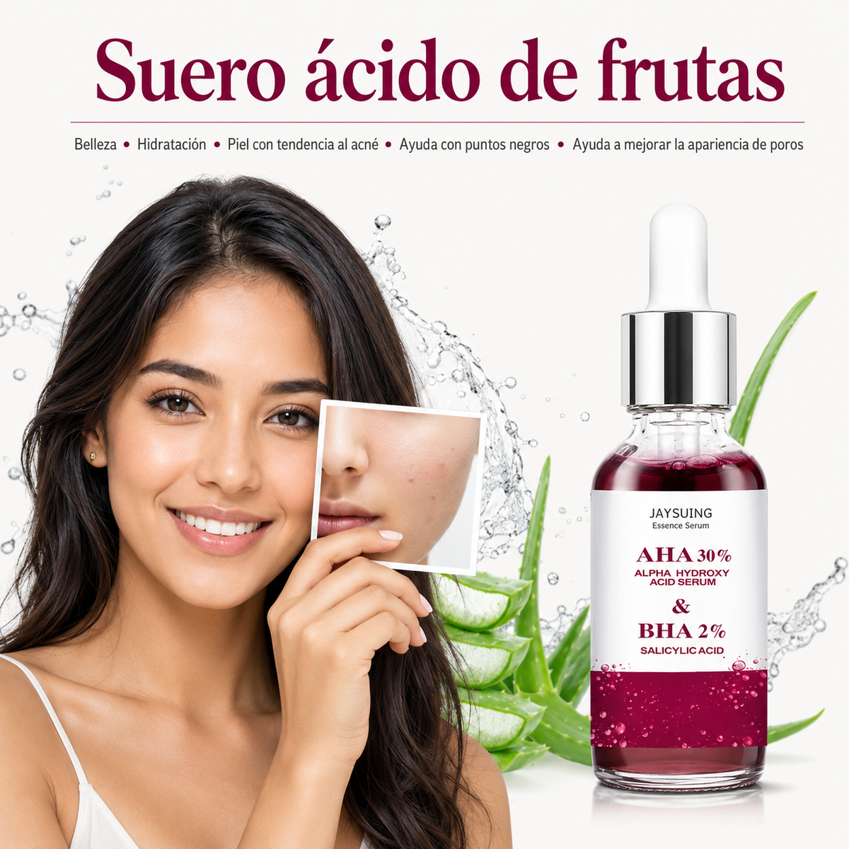 🚨 ¡BASTA DE TAPAR TU ACNÉ!🚨 ✨ Atácalo desde la raíz y recupera una piel más limpia ✨