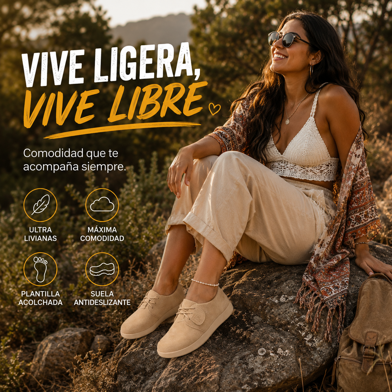 👣 Camina cómoda, luce elegante y olvídate del cansancio.