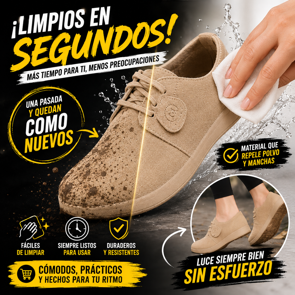 👣 Camina cómoda, luce elegante y olvídate del cansancio.
