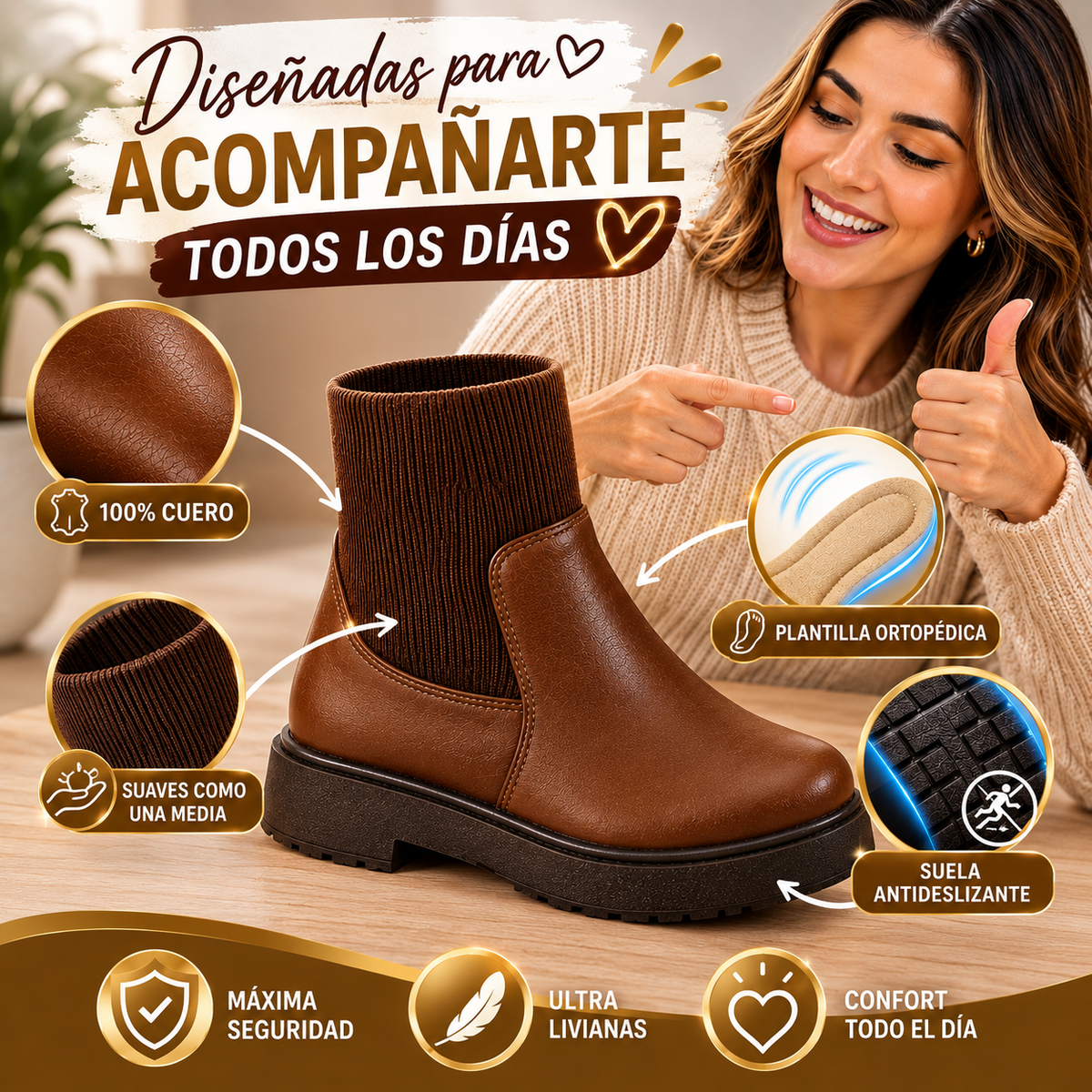 🚨🚨🚨¿Todavía usas botas que te hacen terminar el día con los pies cansados?